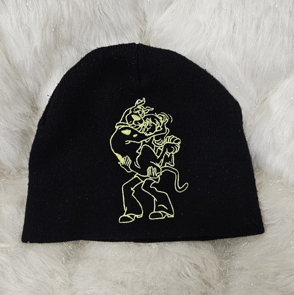 Scooby Doo Black Beanie with Neon Graphic ,Unisex
